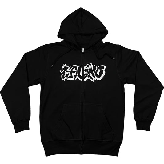 Glitter Graffiti Zipped Hoodie