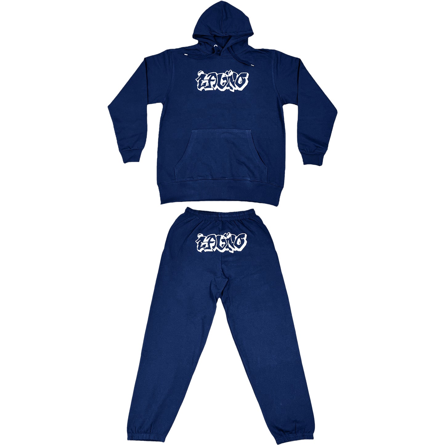 Navy Glitter Graffiti Tracksuit